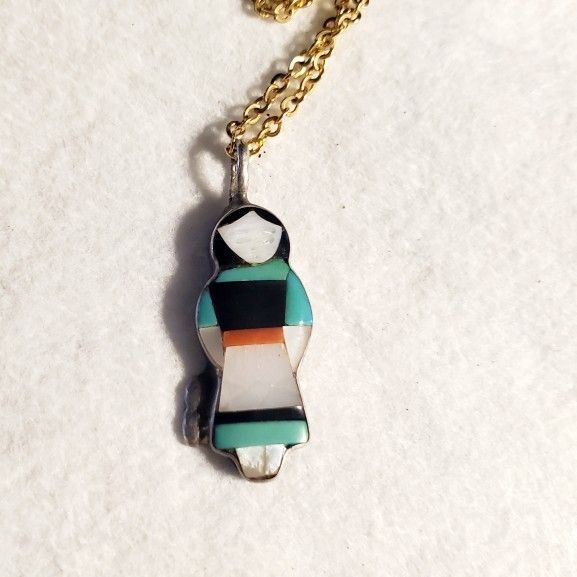 Tiny Theresa waseta Silver Pendant Necklace