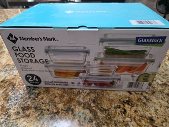 Member's Mark 24 pie e set GLASS FOOD STORAGE ☆NEW☆