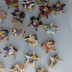 Official pin set of the 23rd Olympic games in LA 1984