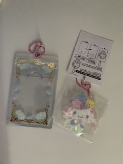 Sanrio Cinnamoroll Keychain Plush + Deco Card Holder