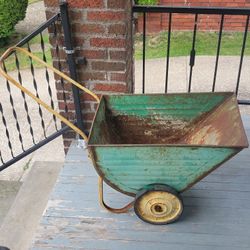 Vintage Old Wheelbarrow Antique