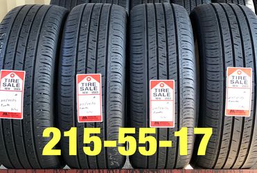 4 used tires 215/55/17 Kumho S