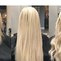 Keratin Hair Extension Installation 