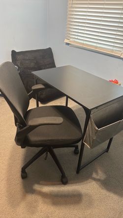 Desk and chair