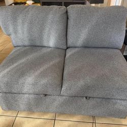 A Gray Pullout Bed Couch/Sofa Extension