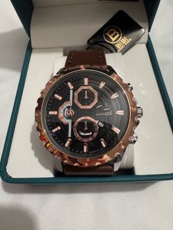 ⌚ BIBI Luxury Sport Watch – Rose Gold & Brown Edition ⌚