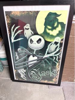 Jack Skellington glow in the dark poster