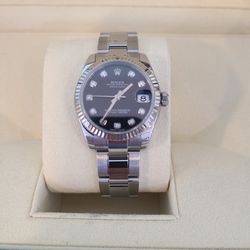 Pre-owned Mint Condition 36 MM Diam9nd Dial 2015  Rolex