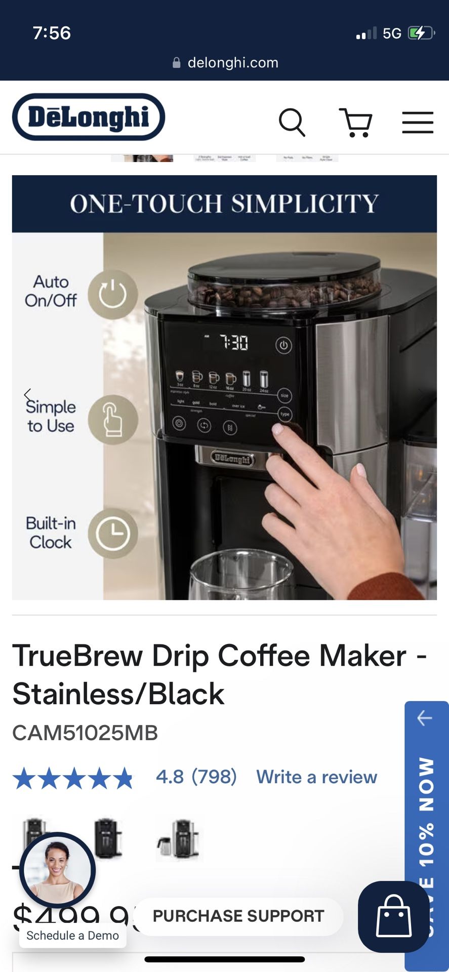 De'Longhi TrueBrew Automatic Coffee Maker with Bean Extract Technology for  Sale in Plant City, FL - OfferUp