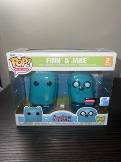 LIMITED EDITION EXCLUSIVE GLOW IN DARK Finn & Jake Ghost Funko Pop 2-Pack Adventure Time Animation