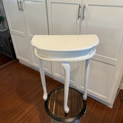 Antique White Small Table