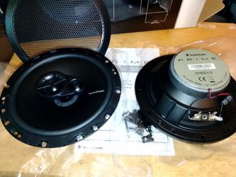 Brand New Rockford fosgate prime R165X3 6.5" 3-Ways Speaker 4 Ohms 45 Watts RMS Power 90 Watts Peak Power Each Speaker