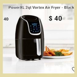 Brand New Power XL 2 Qt Vortex Black 