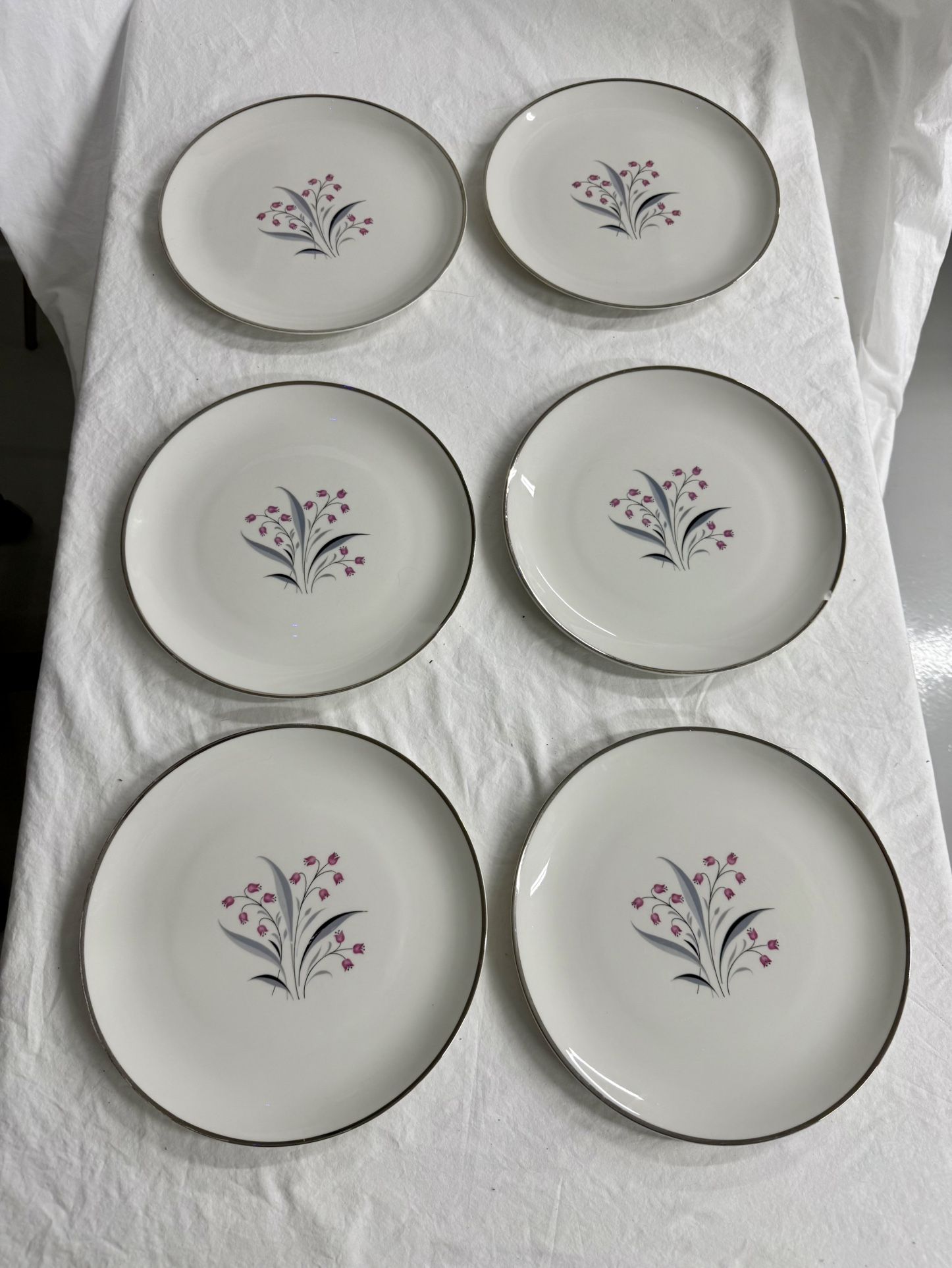 Vintage Princess China Flair Tru-Tone Set of 21- Dinner Plates-Creamer-Sugar-Cups-Saucer