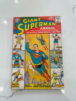 Giant Superman Annual 6 Jerry Siegel DC Comics 1962 VG