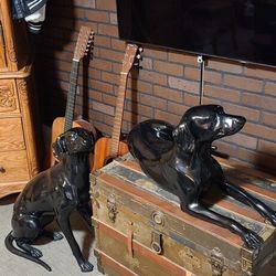 Grayhound Bronze Italian Statue