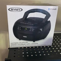 Jensen Portable Bluetooth Stereo Cd Player 