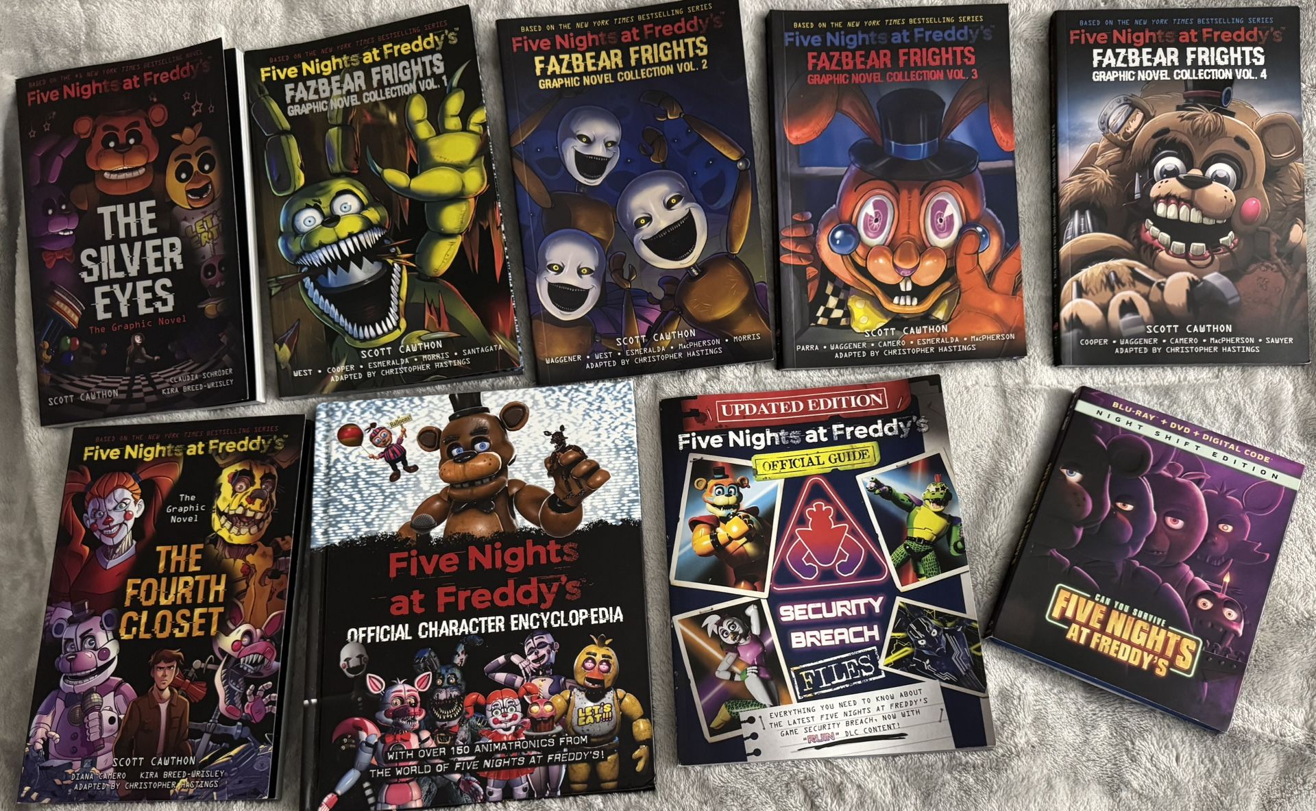 Five Nights at Freddy’s Book & DVD Movie Collectors Series (8 Book Set & DVD Movie)