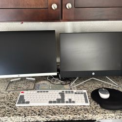 Double Screen Hp Desktop All In One 
