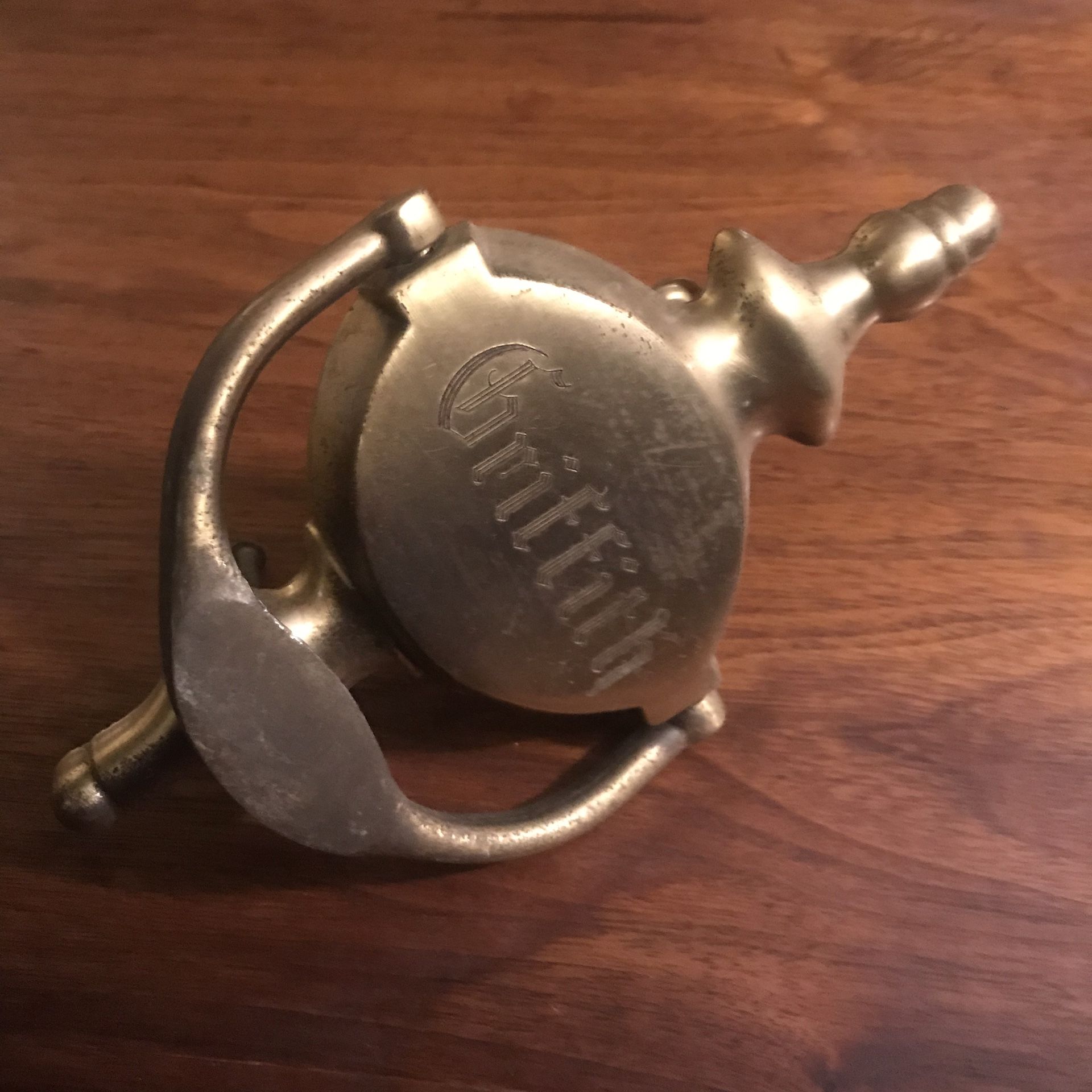 7βx4β Engraved Griffith Brass Doorknocker
