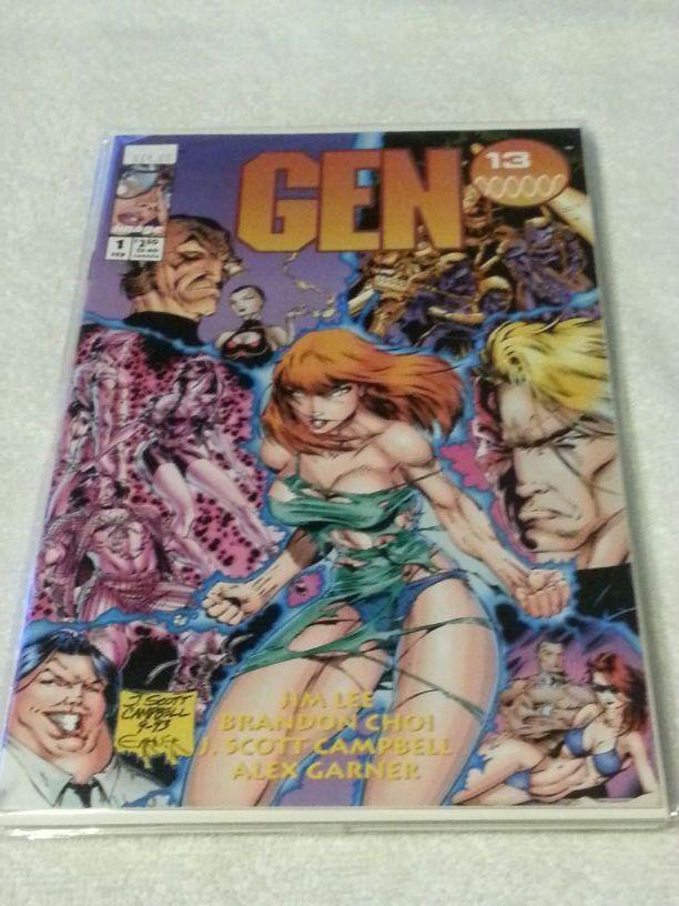 Image Comics gen 13 1 February two March 3 April four May five July all 5 books one money $300