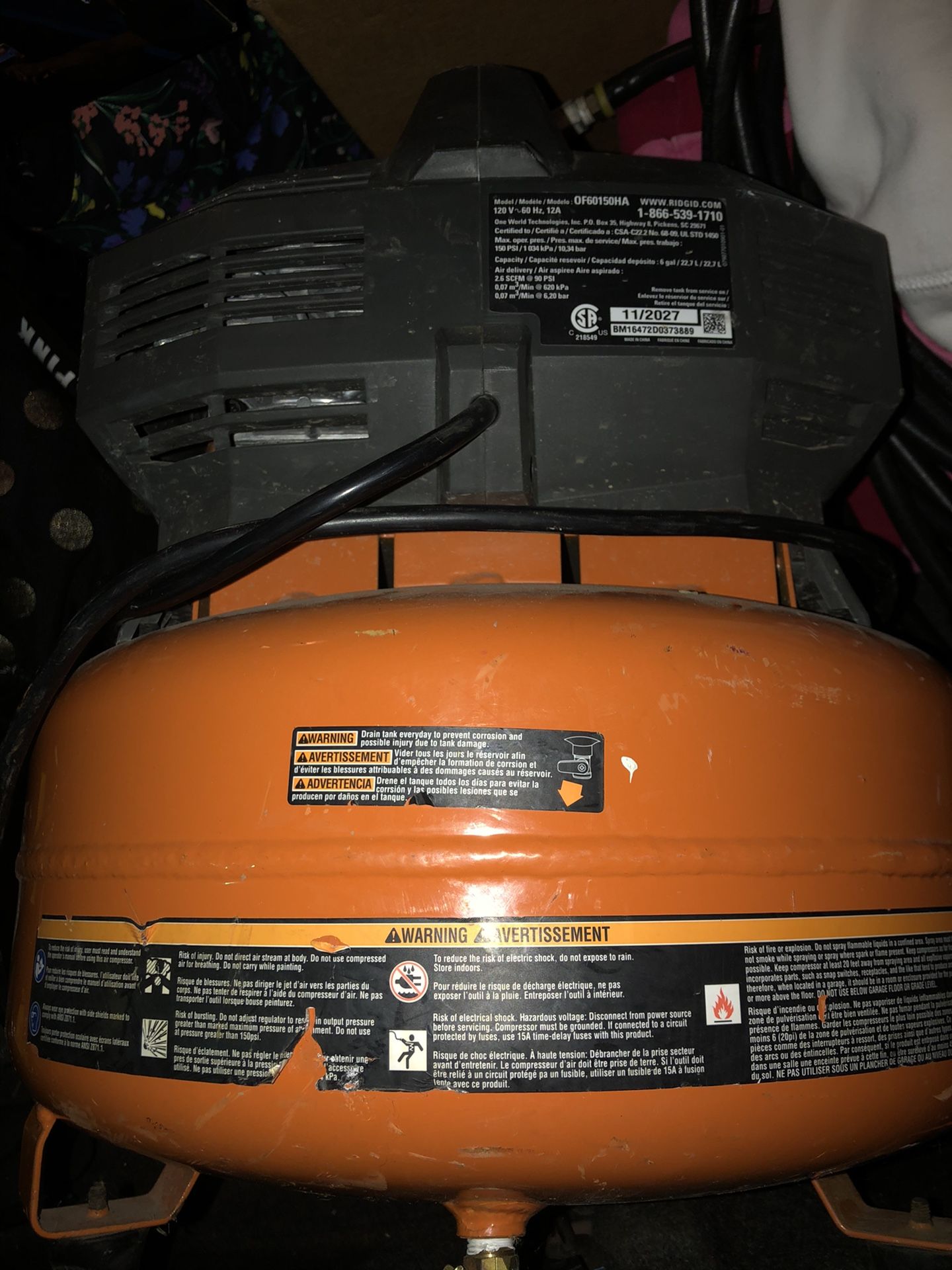 Ridged Air Compressor