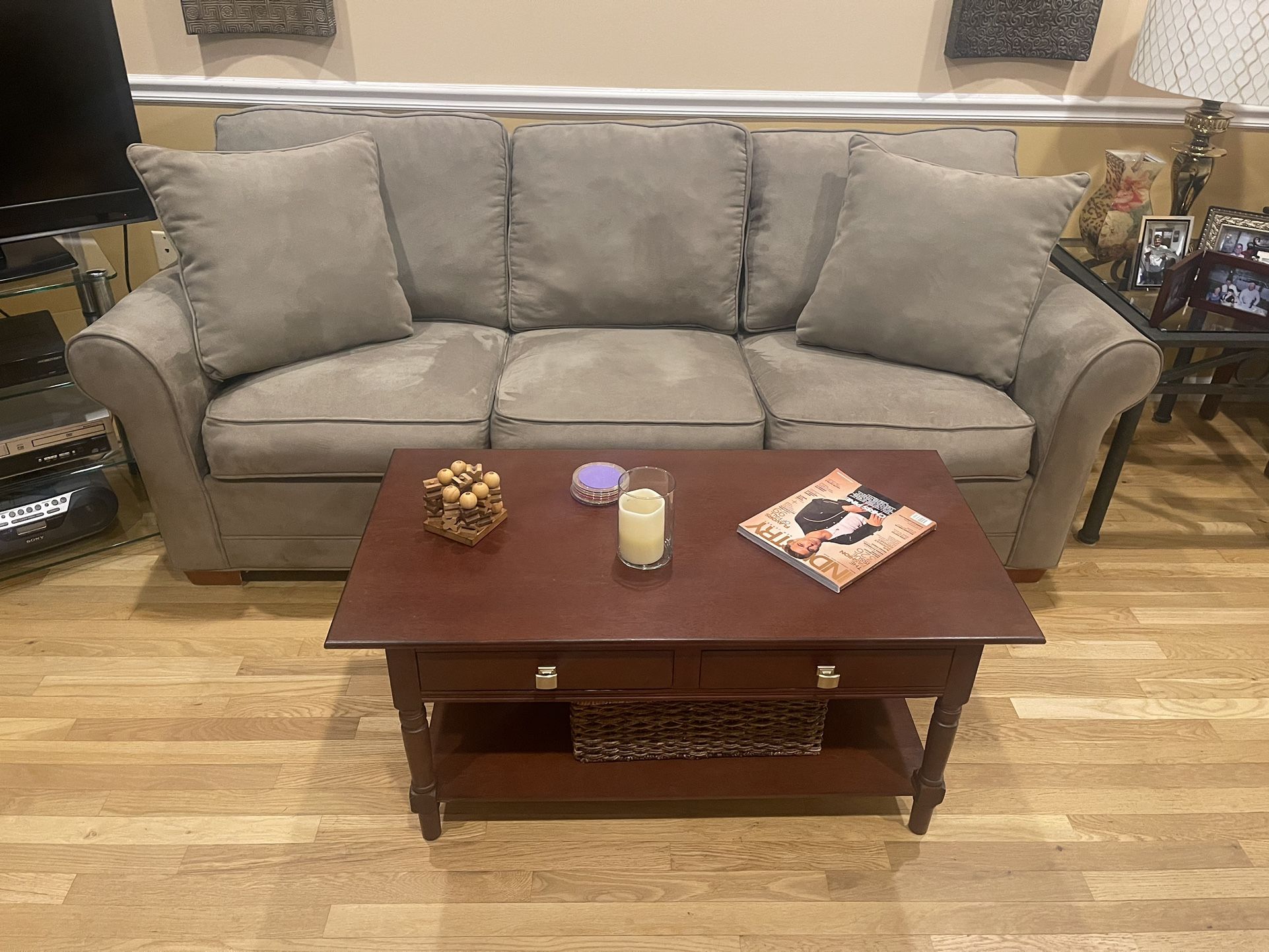 Sofa, Chair, Coffee Table 