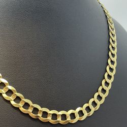 Gold Curb Link Chain 14K Solid New