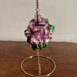 Christopher Radko Flower Ornament 5.75” tall x 4.25” wide x 2.75” depth