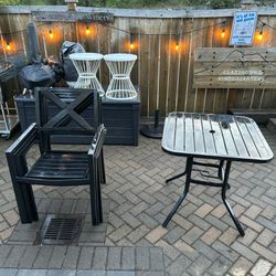 Patio Table and Chairs - $100