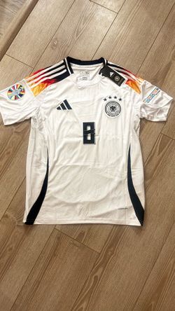 Germany Style Soccer Jersey #8 Kroos Men’s Football Shirt White New Sizes S XL