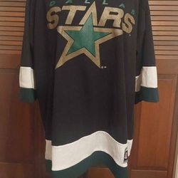 Mike Modano #9 Dallas Stars (XL) XL Large Logo Athletic NHLPA Vintage Jersey