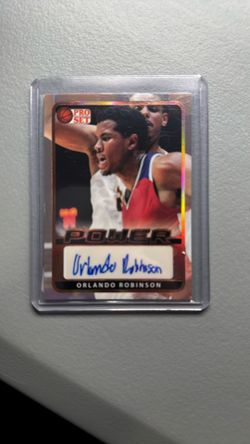 2021-22 Leaf Pro Set Power Portrait Orlando Robinson Auto #PA-OR1  Osceola Magic