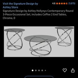 Living Room Set - Coffee Table and End Tables 