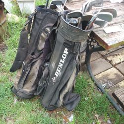 BEST OFFER!!! Old Dusty Dirty Golf Clubs 23 Pieces In 2 Bags