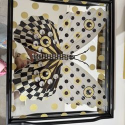 Mackenzie-Childs Spot On Butterfly Dot Tray