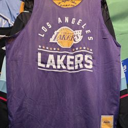 NWT LAKERS PRACTICE JERSEY REVERSIBLE $25