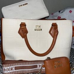 Steve Madden White Crossbody Bag