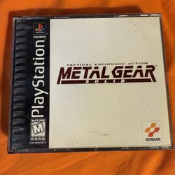 Original Metal Gear Solid For Play Station (Black label)