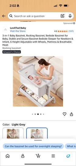 Bassinet and mattress