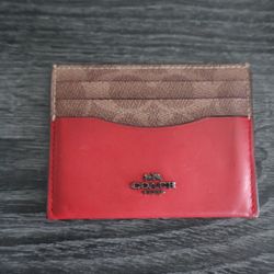 Red Coach Card Holder
