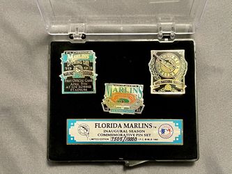 Florida Marlins Inaugural Season Pin Set