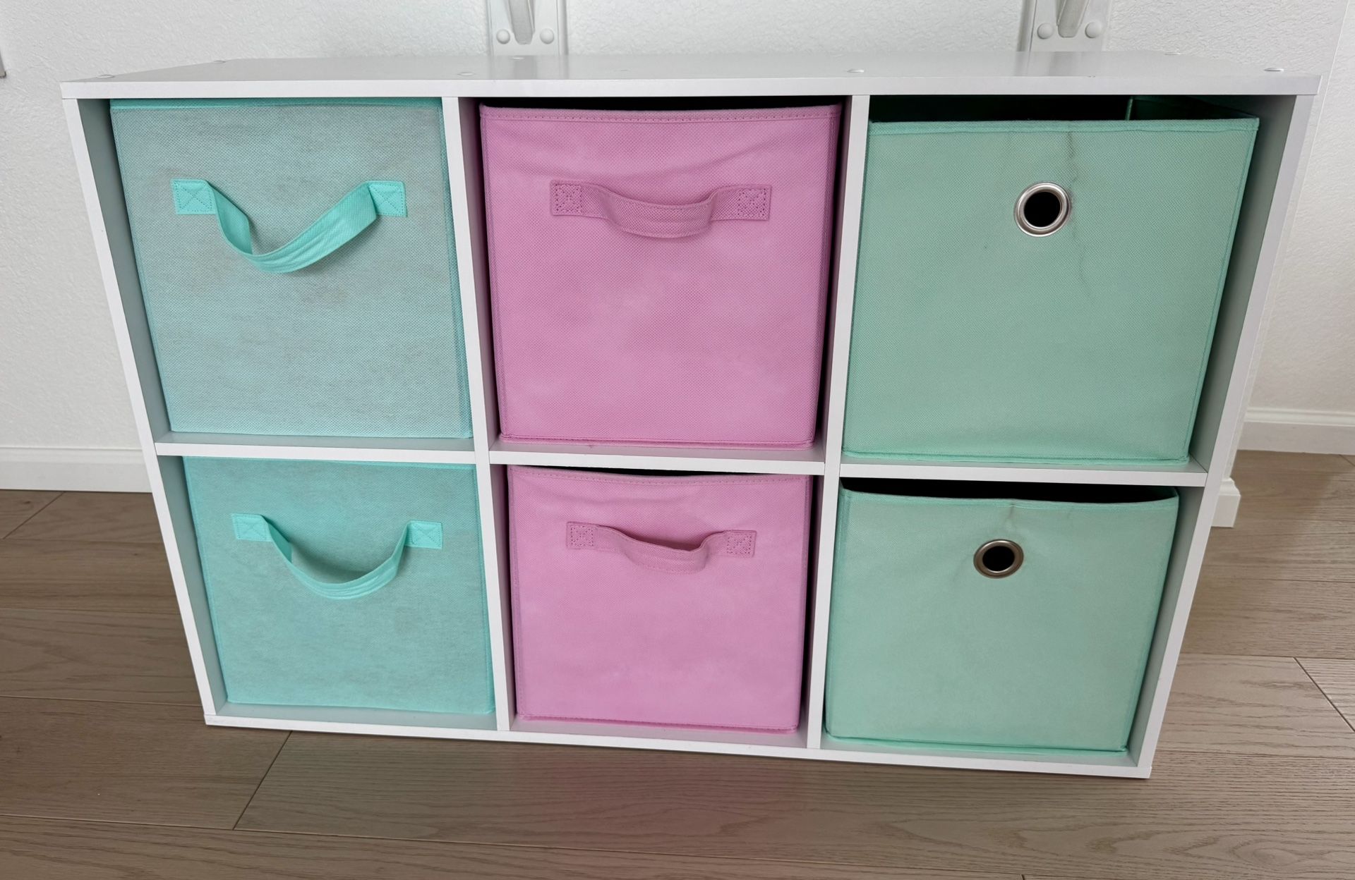 6 Cube Storage Organizer With Bins