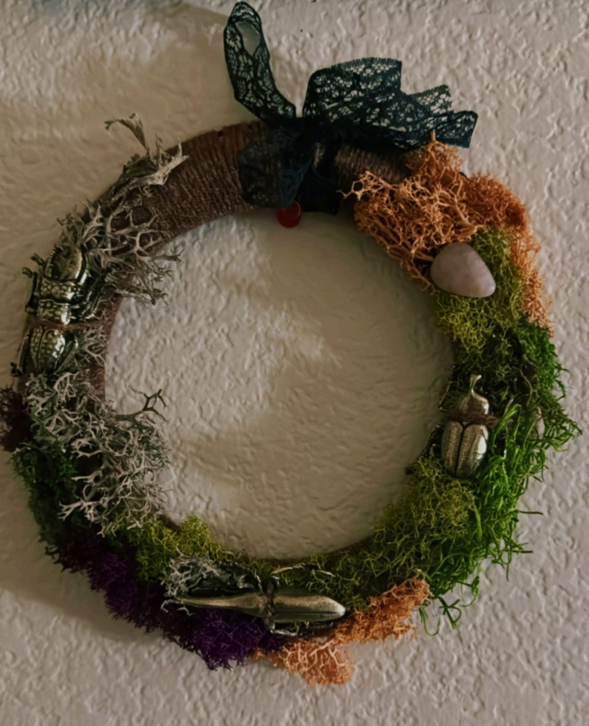 Fall themed Hand Crafted Mini Wreath