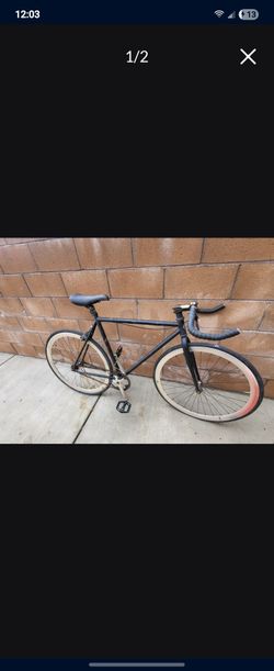 Black matte ZF Fixed Gear Bike For Sale Or Trade