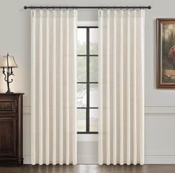 Pinch Pleat Thick Linen Viral Curtains