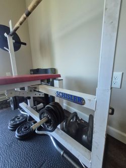 Weight Bench and weights