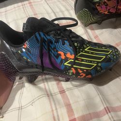adizeros 12.0 mismatch black multi color , size 8