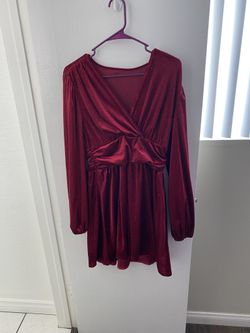 Red Long Sleeve Dress
