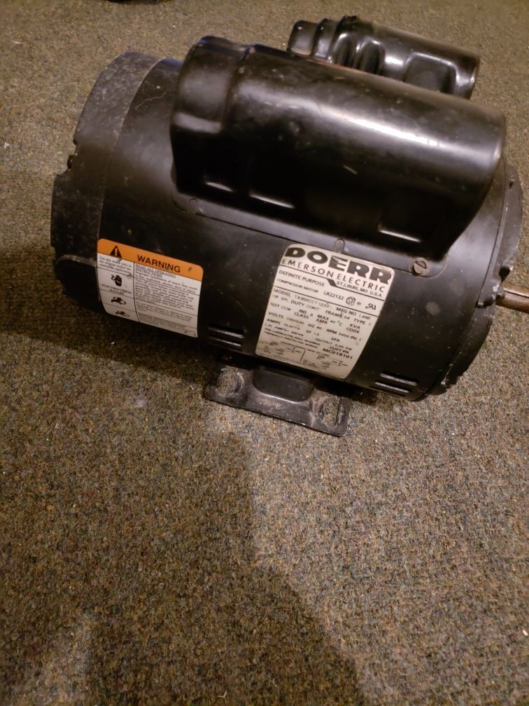 DOERR 5HP AIR COMPRESSOR MOTOR